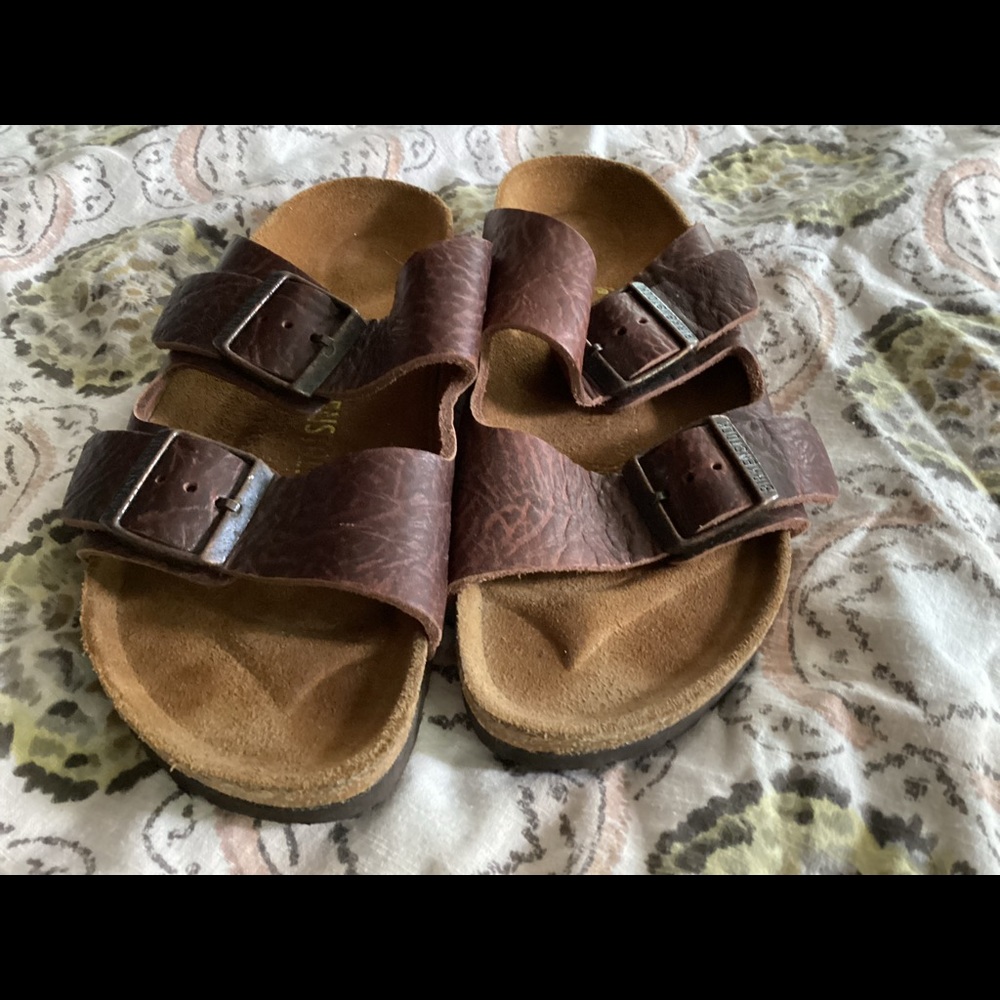 Brand new Brown leather Biirkenstock